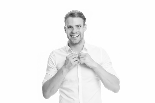 Person smiling after coaching